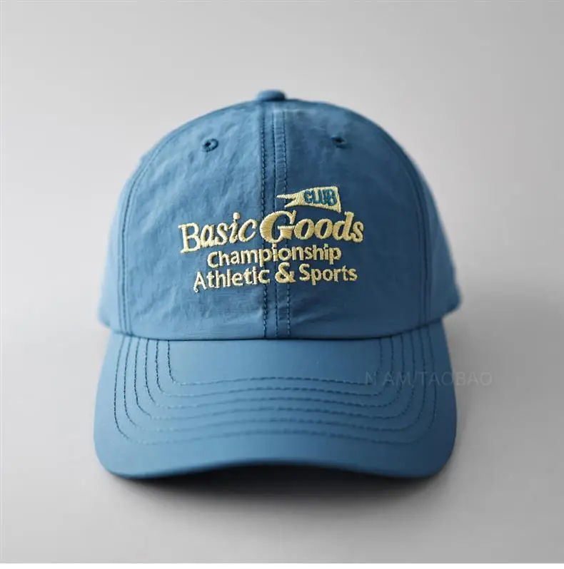 Men Baseball Cap Beige Cotton Contrast Letter Print — feature 14