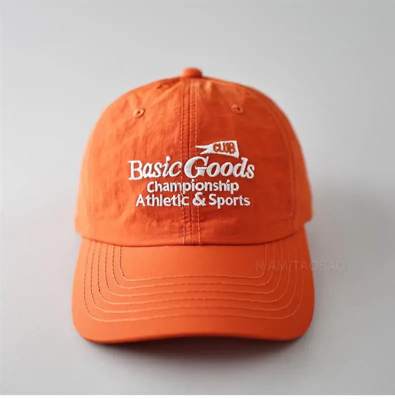 Men Baseball Cap Beige Cotton Contrast Letter Print — feature 15