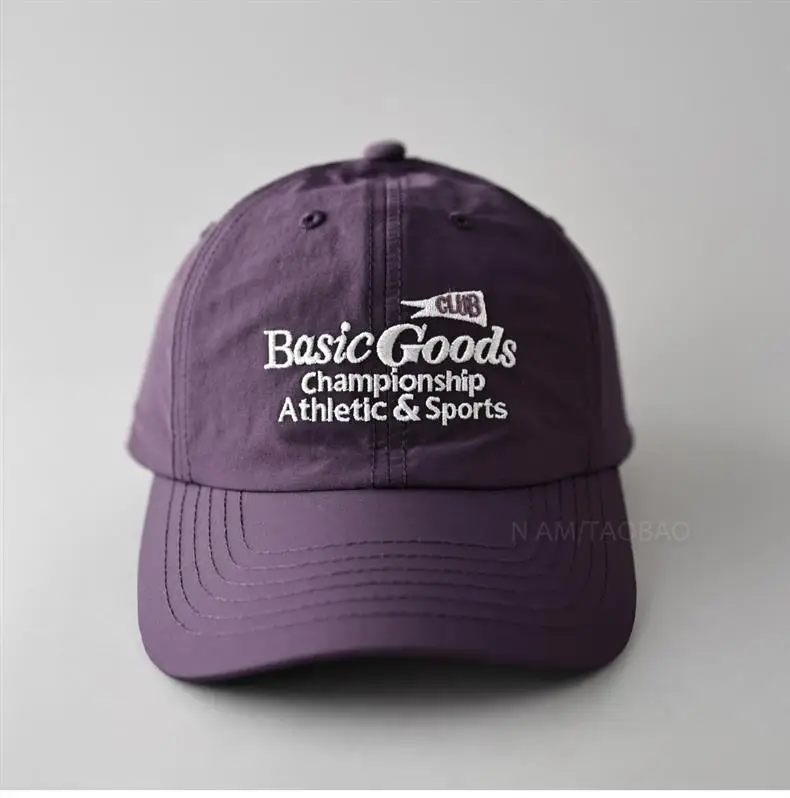 Men Baseball Cap Beige Cotton Contrast Letter Print — feature 16