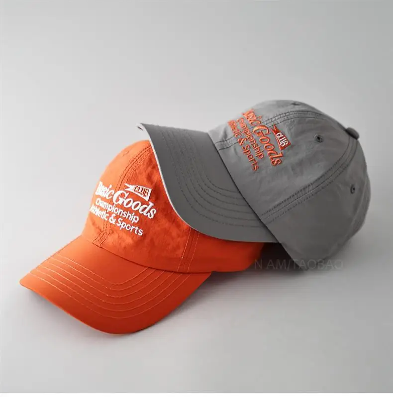 Men Baseball Cap Beige Cotton Contrast Letter Print — feature 17