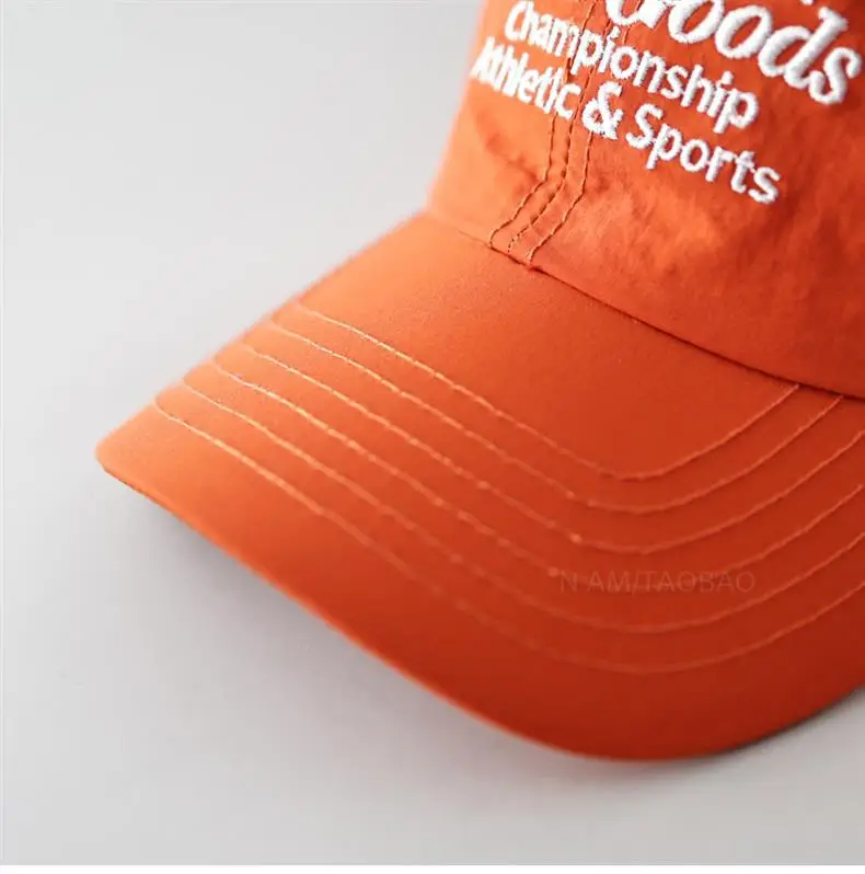 Men Baseball Cap Beige Cotton Contrast Letter Print — feature 18