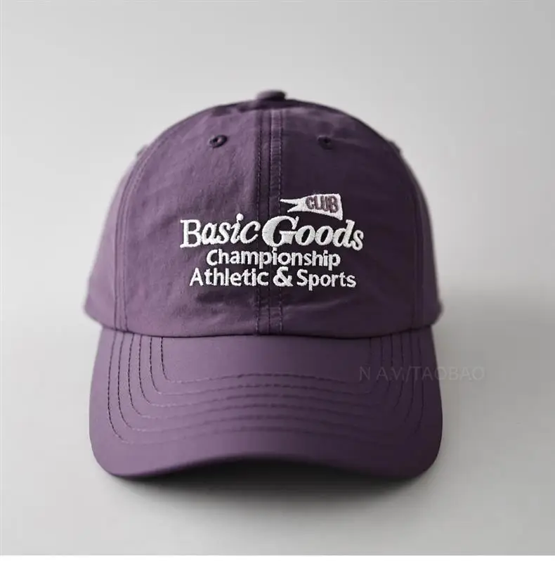 Men Baseball Cap Beige Cotton Contrast Letter Print — feature 4