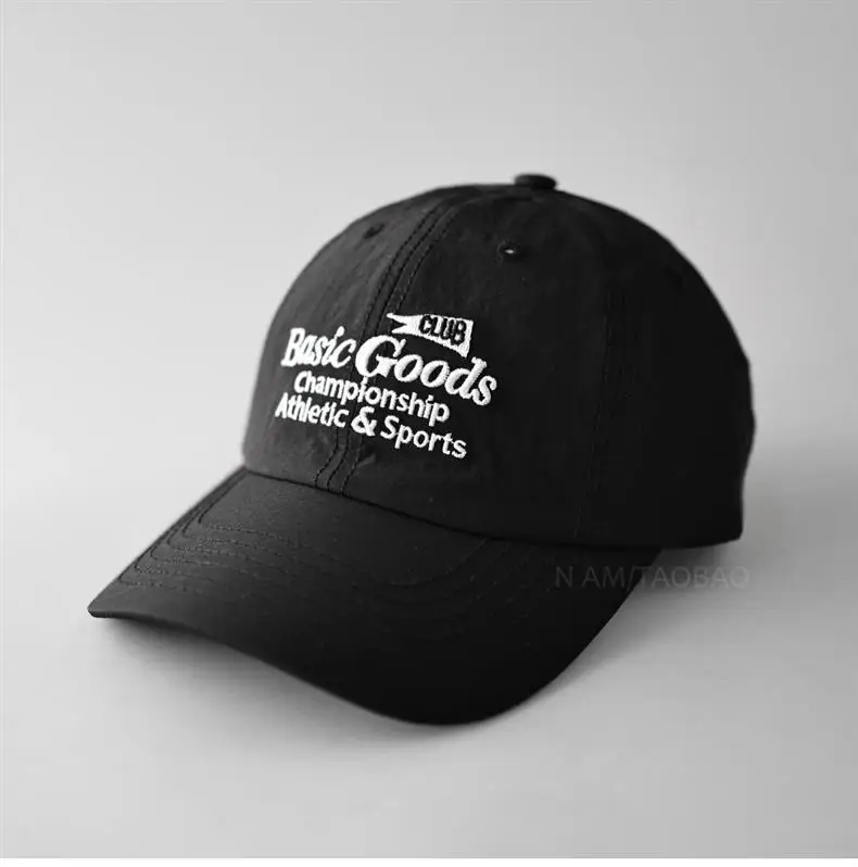 Men Baseball Cap Beige Cotton Contrast Letter Print — feature 6