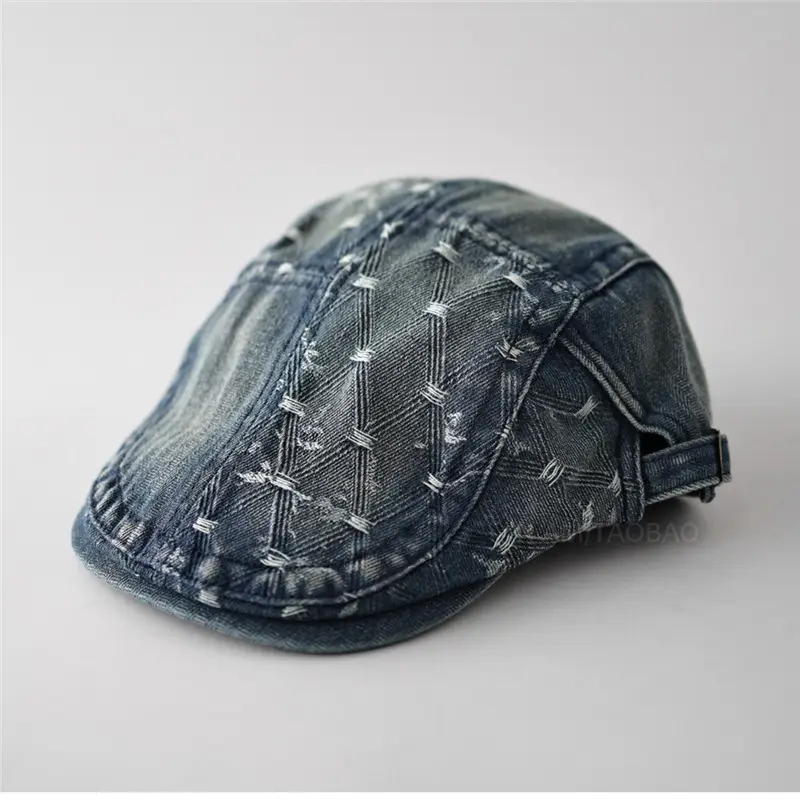 Retro Denim Baseball Cap for Men Women Casual Wear - Image 5