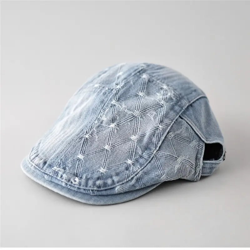 Retro Denim Baseball Cap for Men Women Casual Wear - Image 6