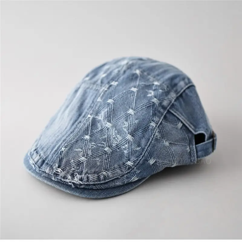 Retro Denim Baseball Cap for Men Women Casual Wear - Image 7