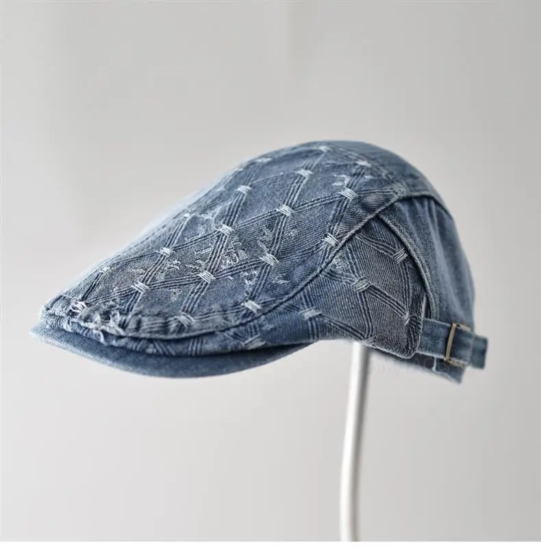 Retro Denim Baseball Cap for Men Women Casual Wear — feature 1