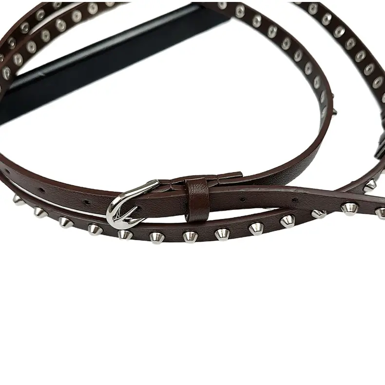 Punk Metal Belt Black Brown Subculture Y2K — feature 7