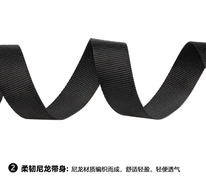 Military Tactical Belt with Automatic Buckle Tan Nylon — feature 15