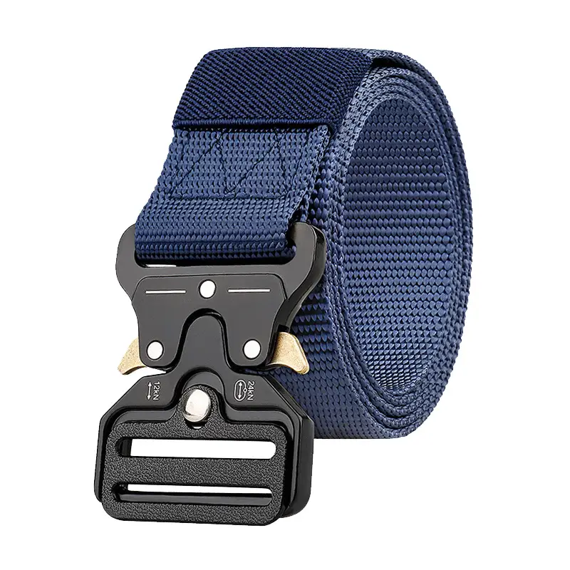 Military Tactical Belt with Automatic Buckle Tan Nylon