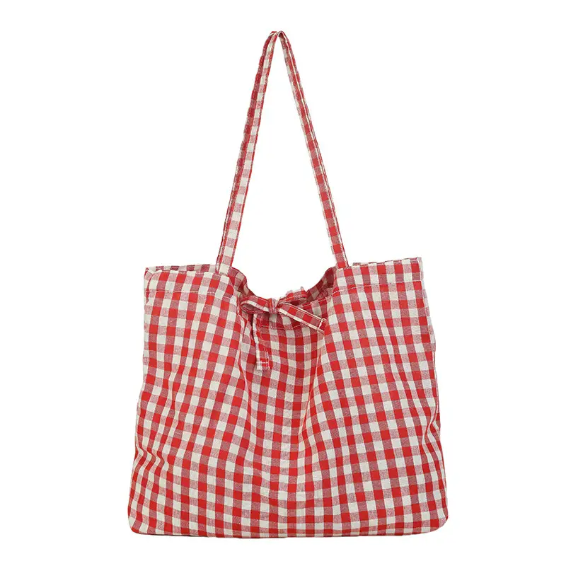 Korean Checkered Shoulder Bag 2025 New Arrival - Image 9