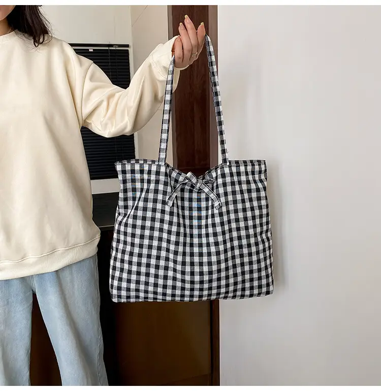 Korean Checkered Shoulder Bag 2025 New Arrival — feature 12