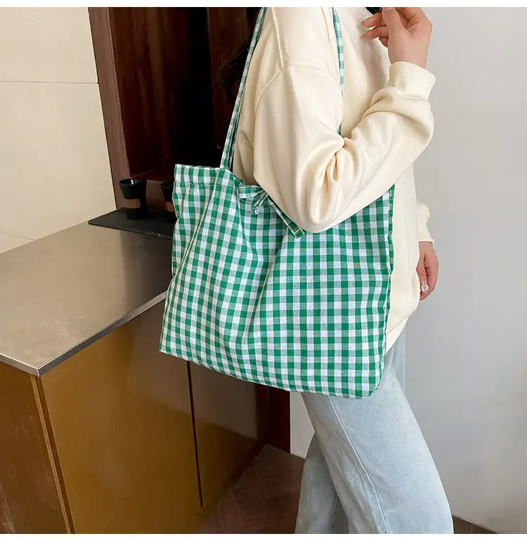Korean Checkered Shoulder Bag 2025 New Arrival — feature 17