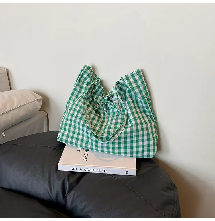 Korean Checkered Shoulder Bag 2025 New Arrival — feature 19