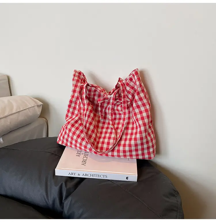 Korean Checkered Shoulder Bag 2025 New Arrival — feature 20