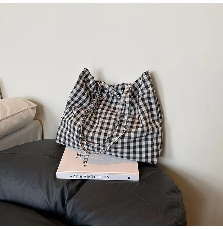 Korean Checkered Shoulder Bag 2025 New Arrival — feature 21