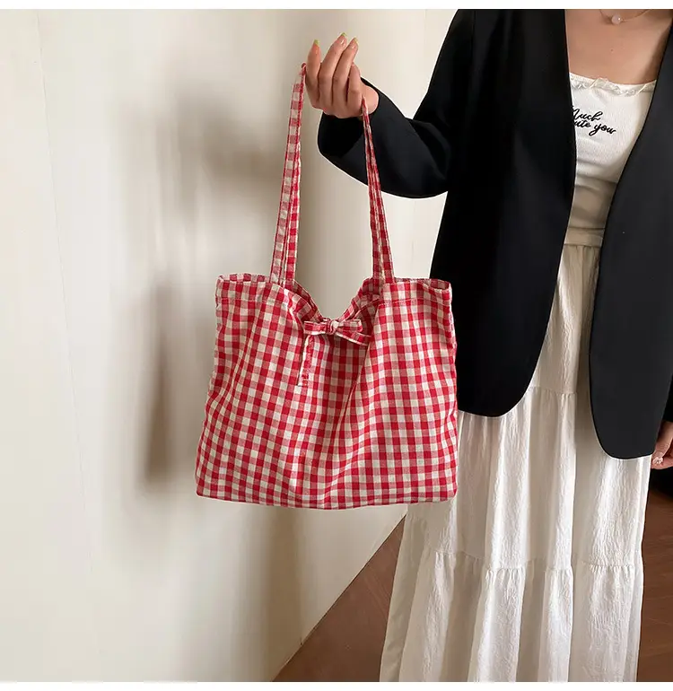 Korean Checkered Shoulder Bag 2025 New Arrival — feature 6