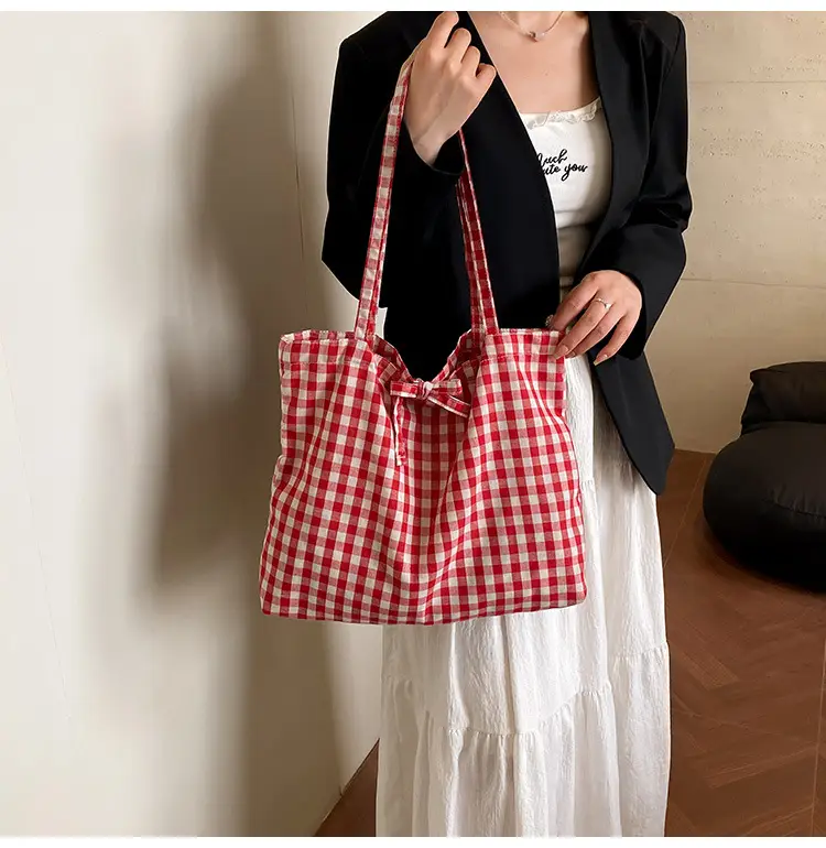 Korean Checkered Shoulder Bag 2025 New Arrival — feature 7