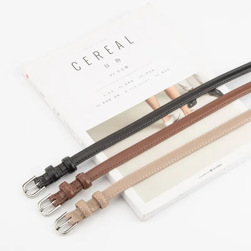 Women's Korean Style Genuine Leather Belt with Alloy Buckle - Image 11