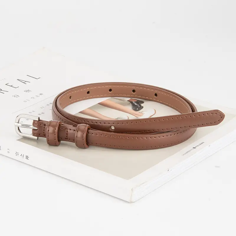 Women's Korean Style Genuine Leather Belt with Alloy Buckle - Image 12