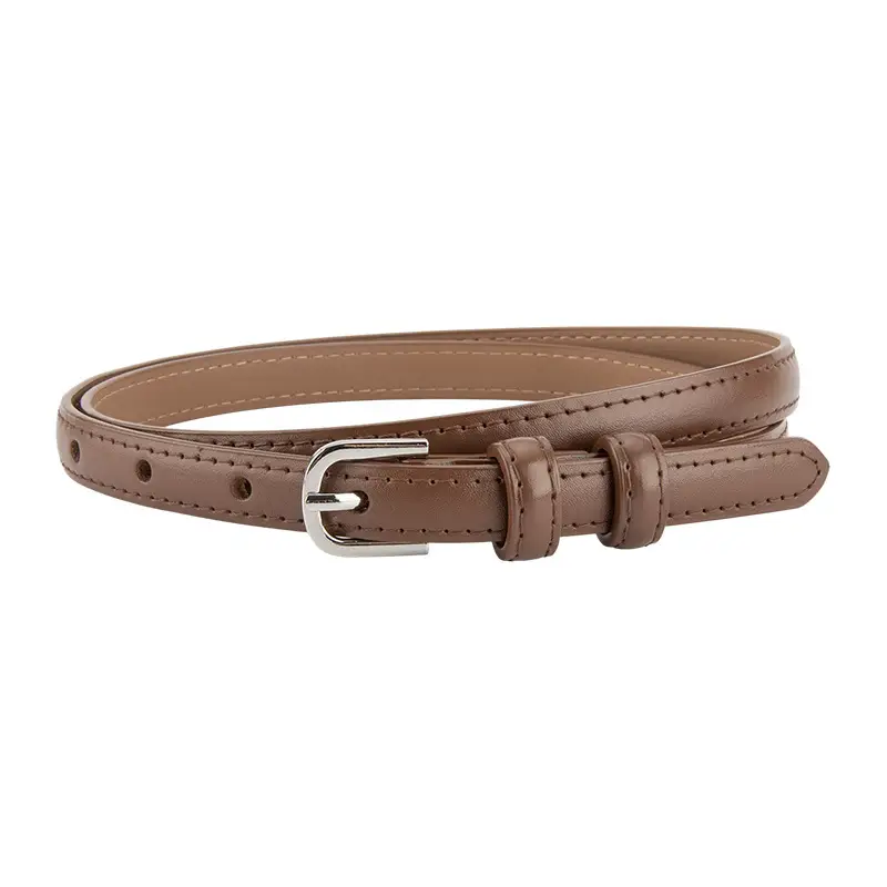 Women's Korean Style Genuine Leather Belt with Alloy Buckle - Image 14