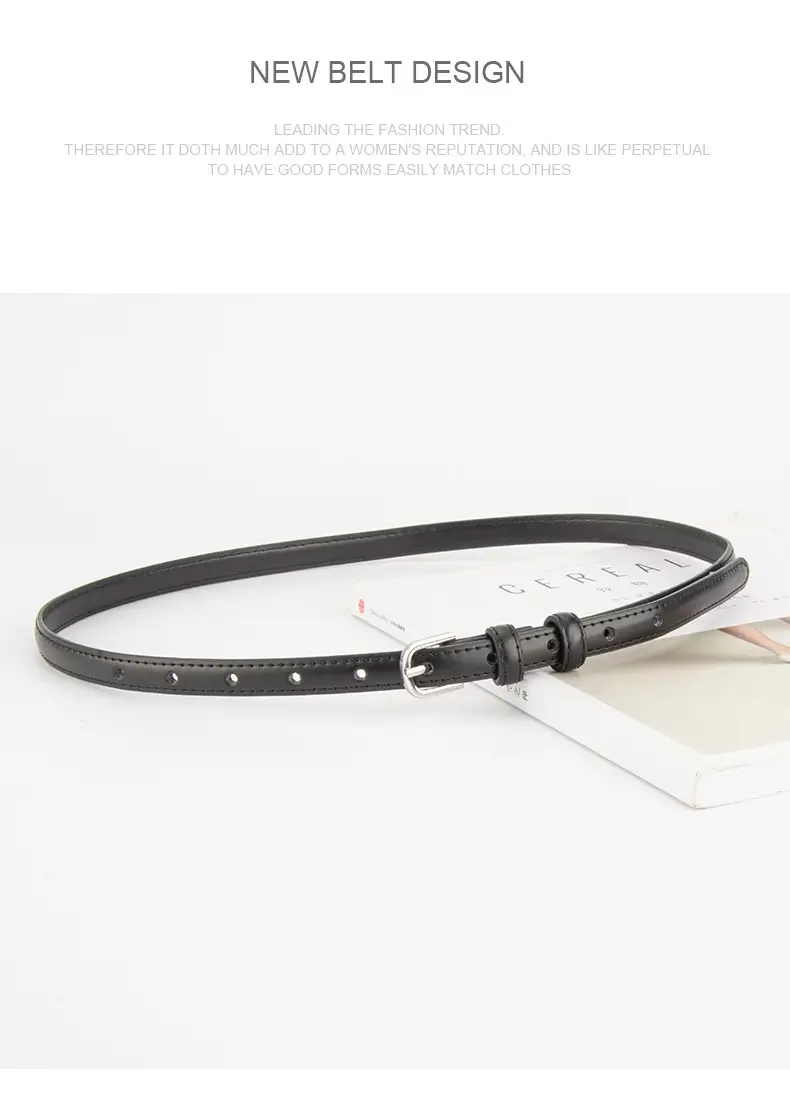 Women's Korean Style Genuine Leather Belt with Alloy Buckle — feature 12