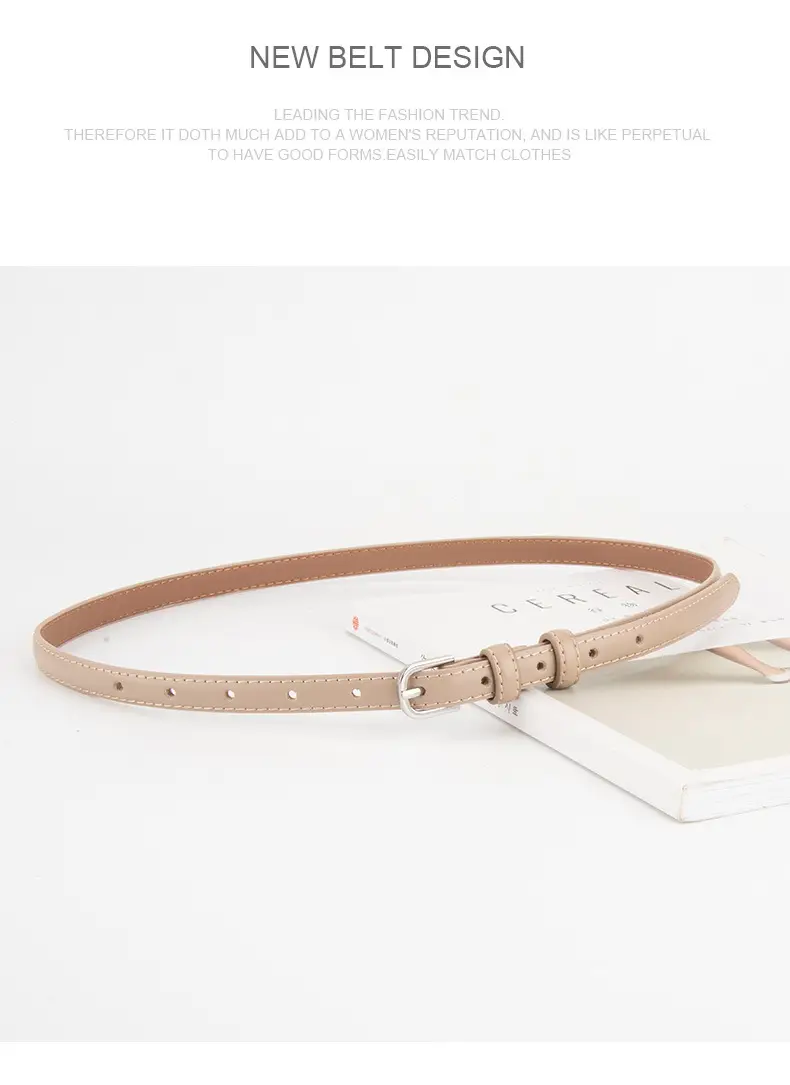 Women's Korean Style Genuine Leather Belt with Alloy Buckle — feature 13