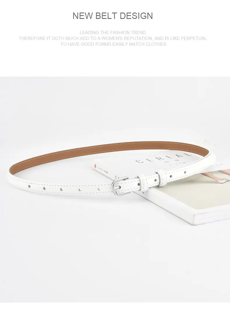 Women's Korean Style Genuine Leather Belt with Alloy Buckle — feature 15