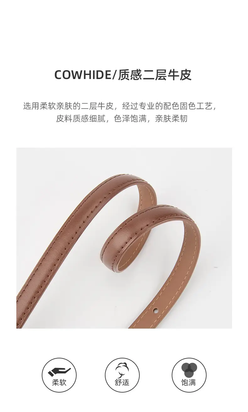 Women's Korean Style Genuine Leather Belt with Alloy Buckle — feature 5