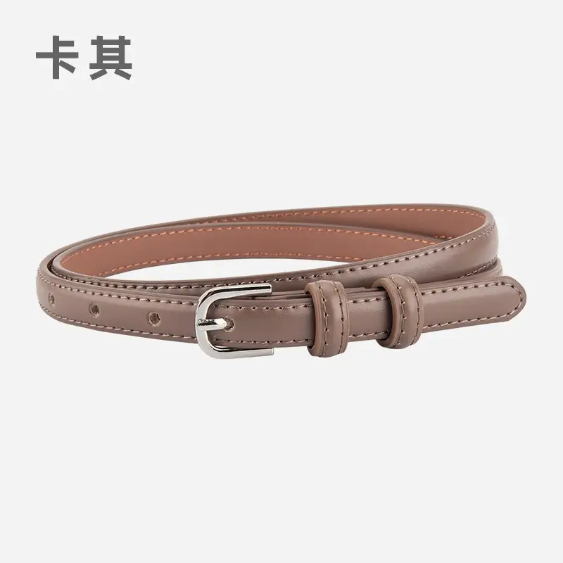 Women's Korean Style Genuine Leather Belt with Alloy Buckle - Image 4