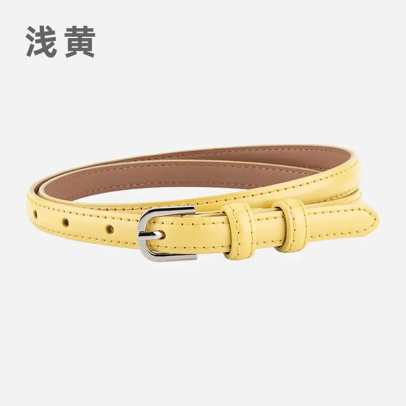 Women's Korean Style Genuine Leather Belt with Alloy Buckle - Image 5