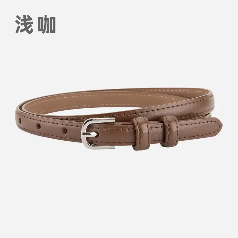 Women's Korean Style Genuine Leather Belt with Alloy Buckle - Image 6