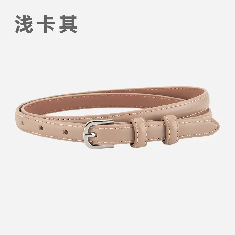Women's Korean Style Genuine Leather Belt with Alloy Buckle - Image 7