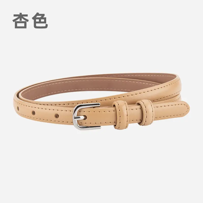 Women's Korean Style Genuine Leather Belt with Alloy Buckle - Image 9