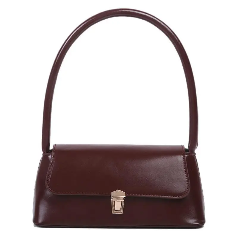Women's French Western Underarm Bag Brown Leather 2024 - Image 5