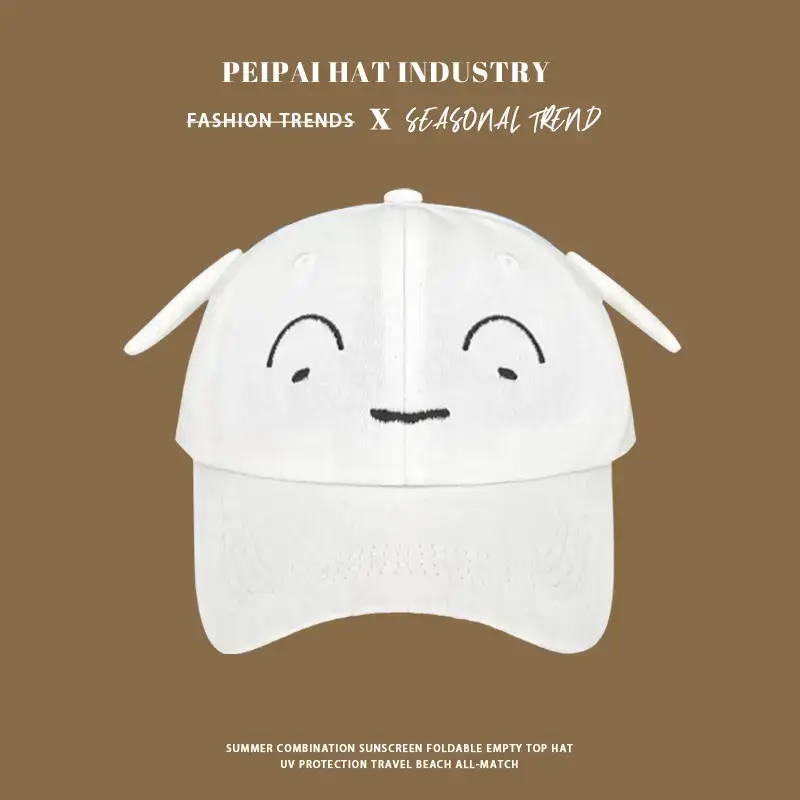 Pink Cute Samurai Sunscreen Cap for Kids 2025 - Image 6