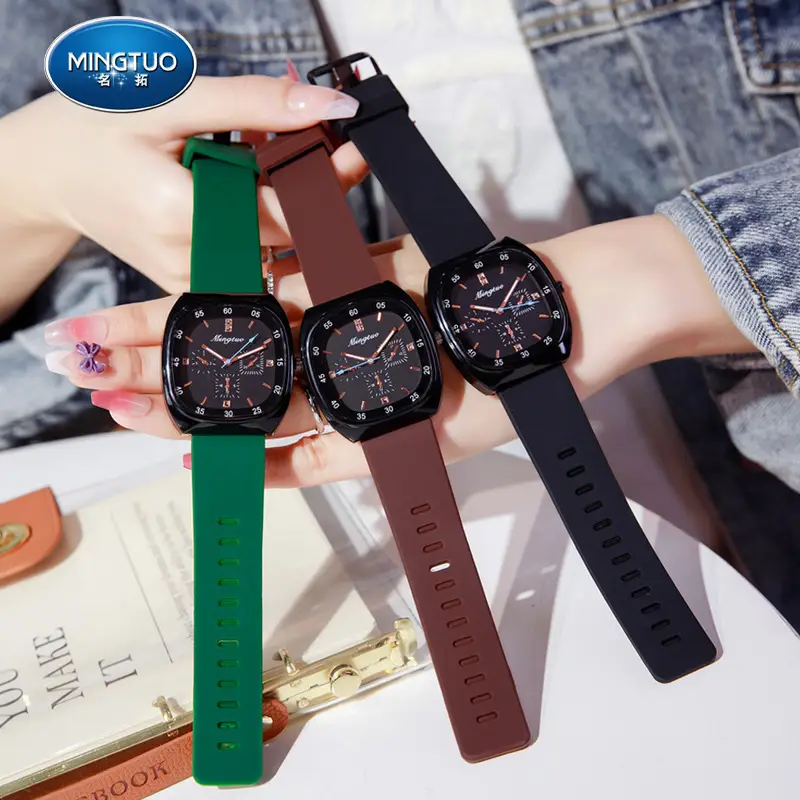 Women's Luminous Silicone Watch with 4 Subdials - Image 5