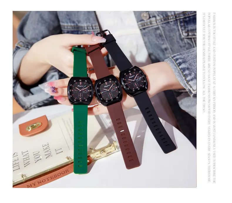 Women's Luminous Silicone Watch with 4 Subdials — feature 10