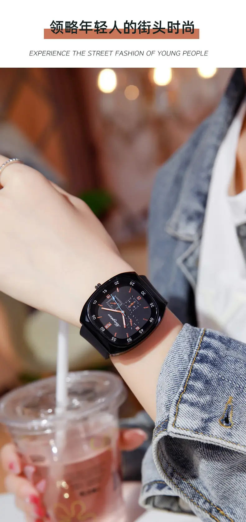 Women's Luminous Silicone Watch with 4 Subdials — feature 7