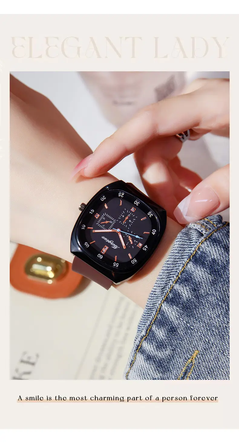 Women's Luminous Silicone Watch with 4 Subdials — feature 9