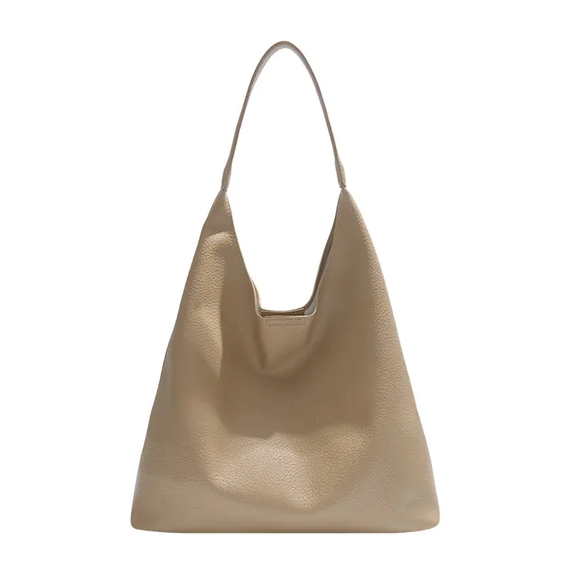 2025 Women's Beige Textured Shoulder Bag with Matching Tote - Image 11
