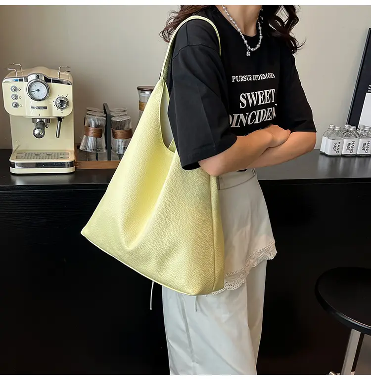 2025 Women's Beige Textured Shoulder Bag with Matching Tote — feature 18