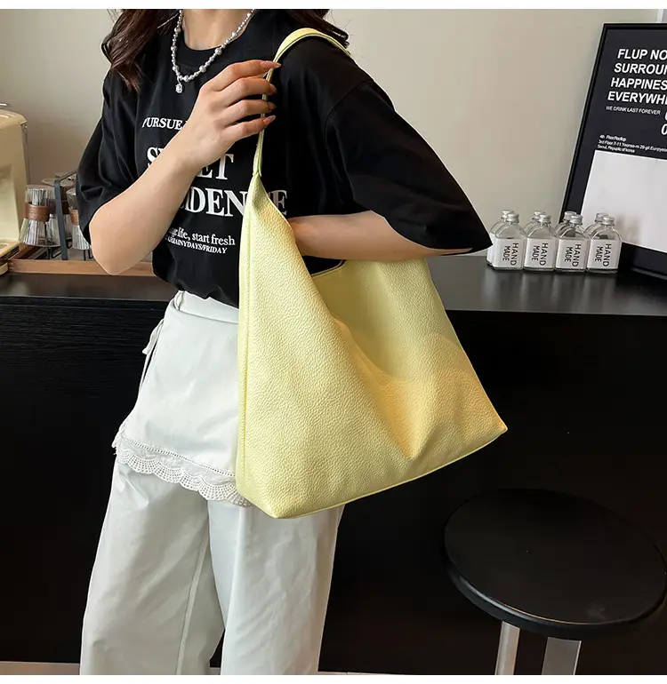 2025 Women's Beige Textured Shoulder Bag with Matching Tote — feature 21