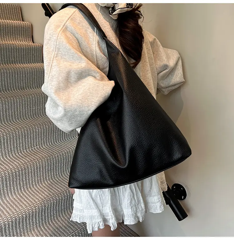 2025 Women's Beige Textured Shoulder Bag with Matching Tote — feature 32