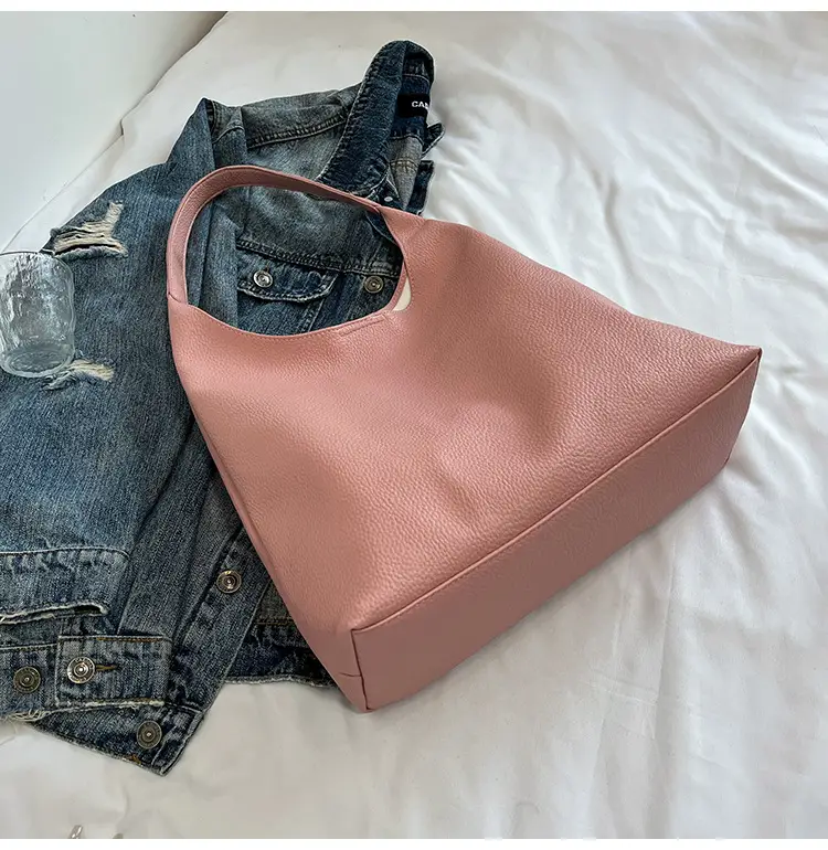 2025 Women's Beige Textured Shoulder Bag with Matching Tote — feature 48