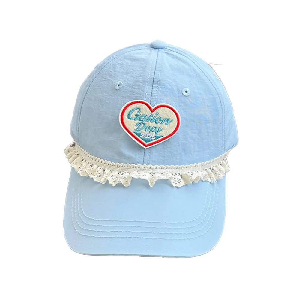 Pink Heart Embroidered Baseball Cap for Women - Image 13