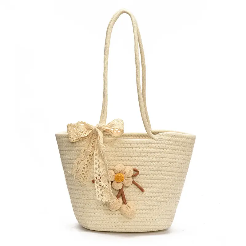 Women Straw Tote Bag Large Capacity Beach Travel Luggage