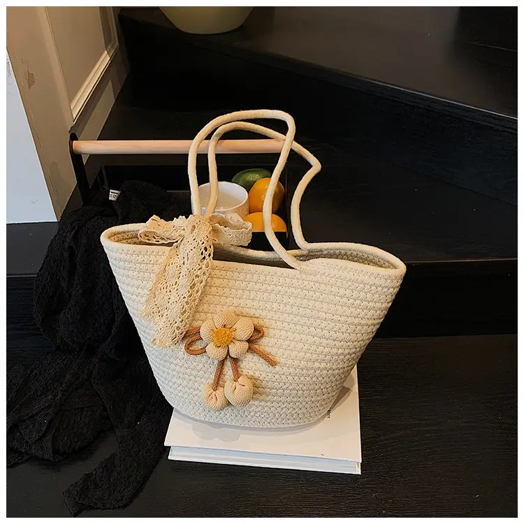 Women Straw Tote Bag Large Capacity Beach Travel Luggage — feature 15