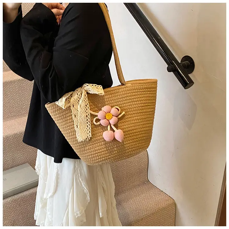 Women Straw Tote Bag Large Capacity Beach Travel Luggage — feature 18