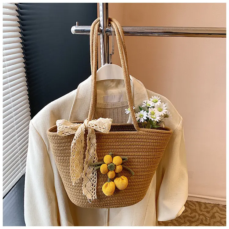 Women Straw Tote Bag Large Capacity Beach Travel Luggage — feature 19